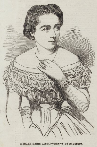 Madame Marie Cabel by Charles Baugniet